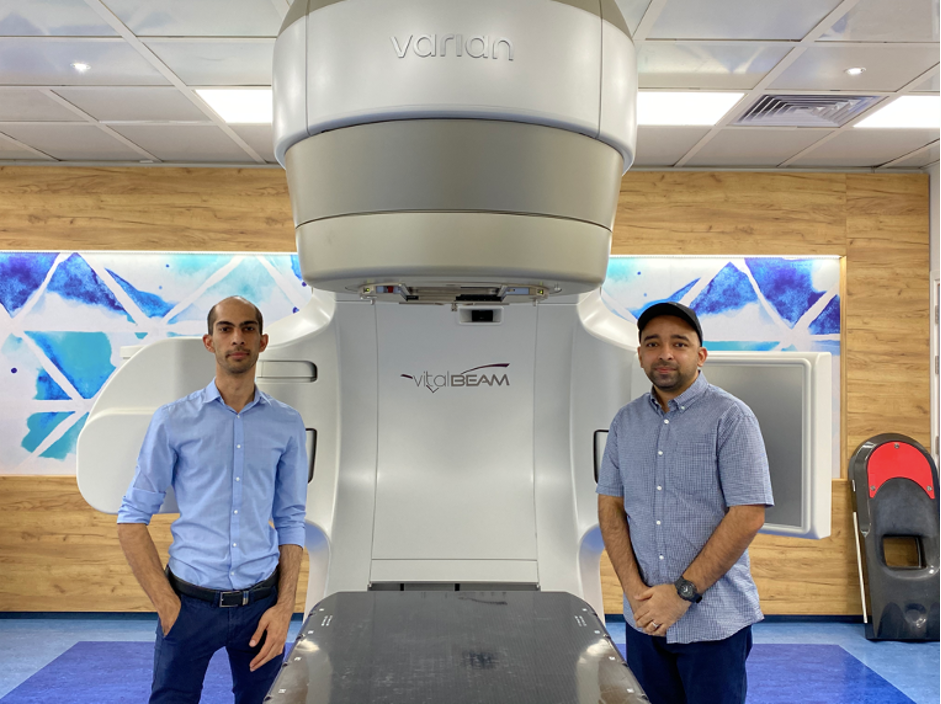 Mr. Kyriakos Frangou, Manager of the Attikouris Medical Division (left) and Mr. Subin Padmanabhan, Attikouris Medical Field Engineer, devoted thousands of work hours to the project